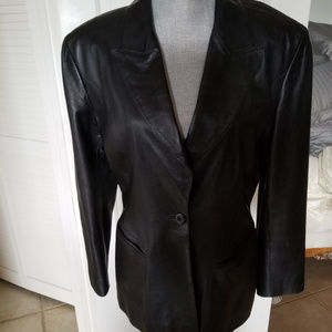 Leather Blazer